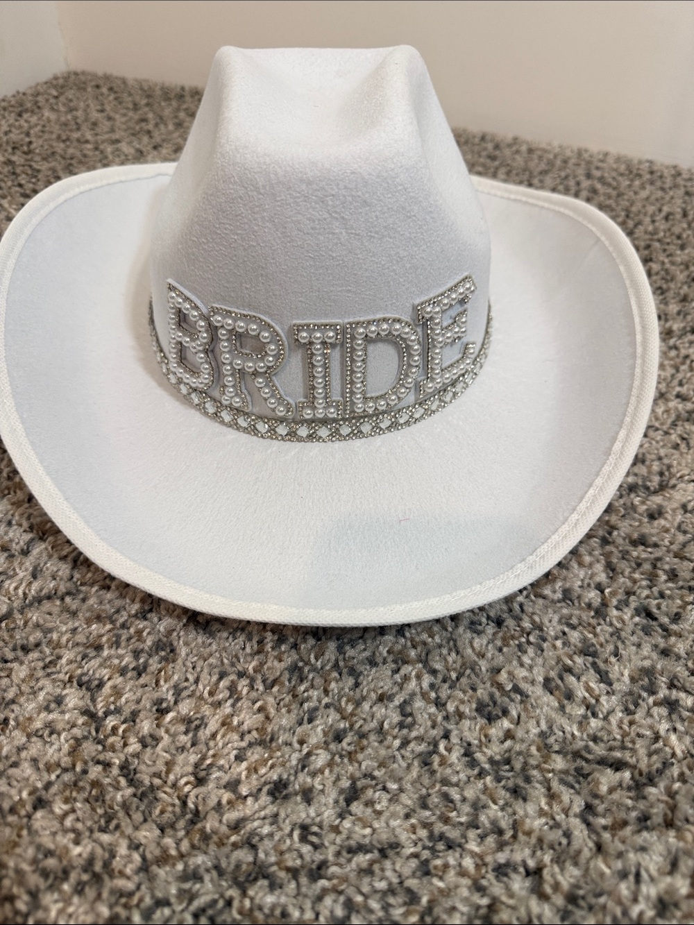 Bride bling hat